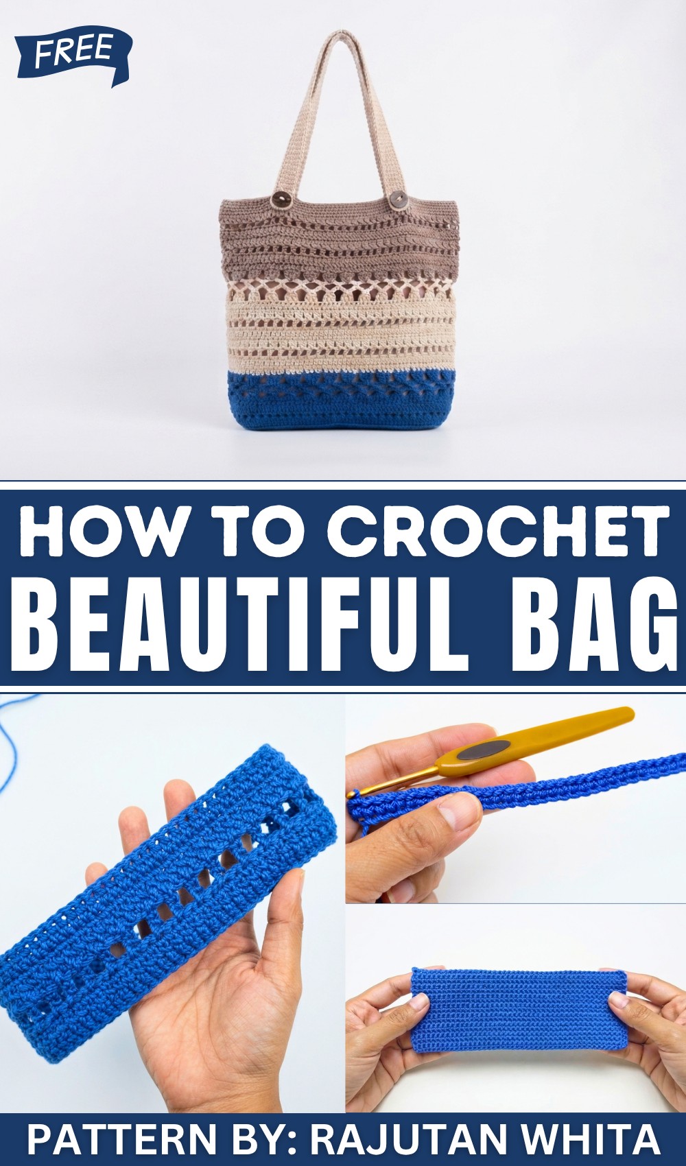 Tutorial on Knitting the Latest Motif Market Bag