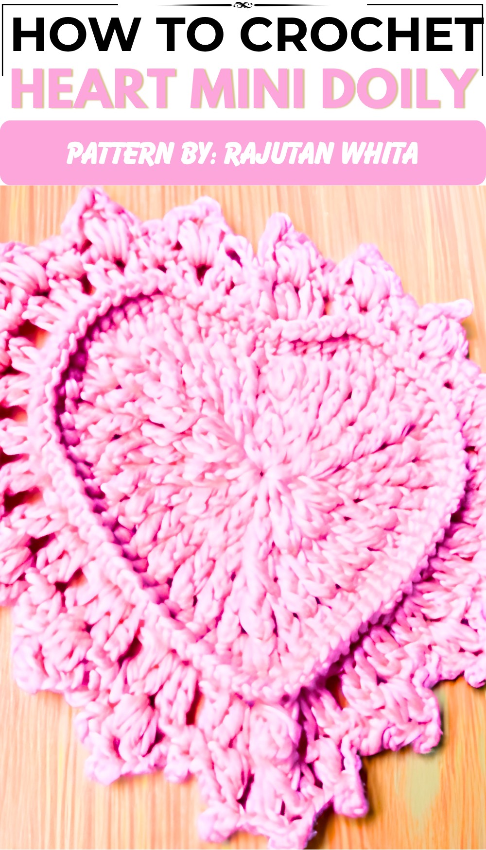 Beautiful Crochet Heart Mini Doily