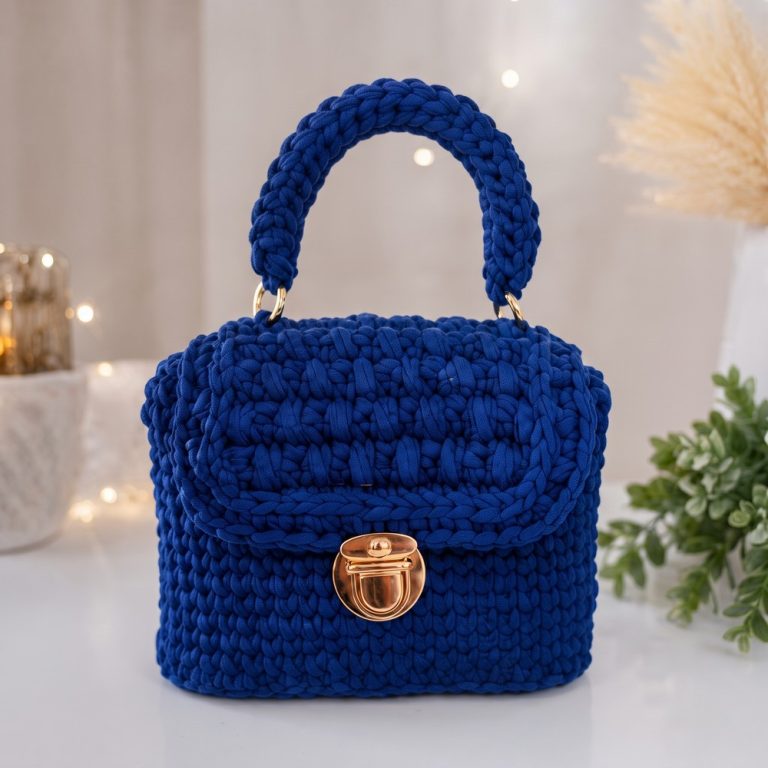 Blue Crochet Bag Easy, Beautiful, and Super Economical (11)