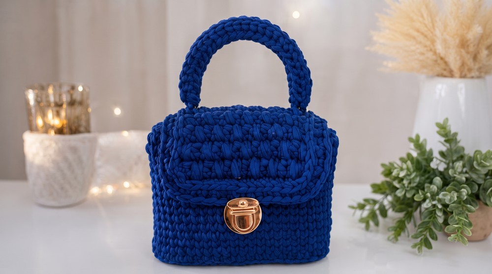 Blue Crochet Bag Easy, Beautiful, and Super Economical (2)