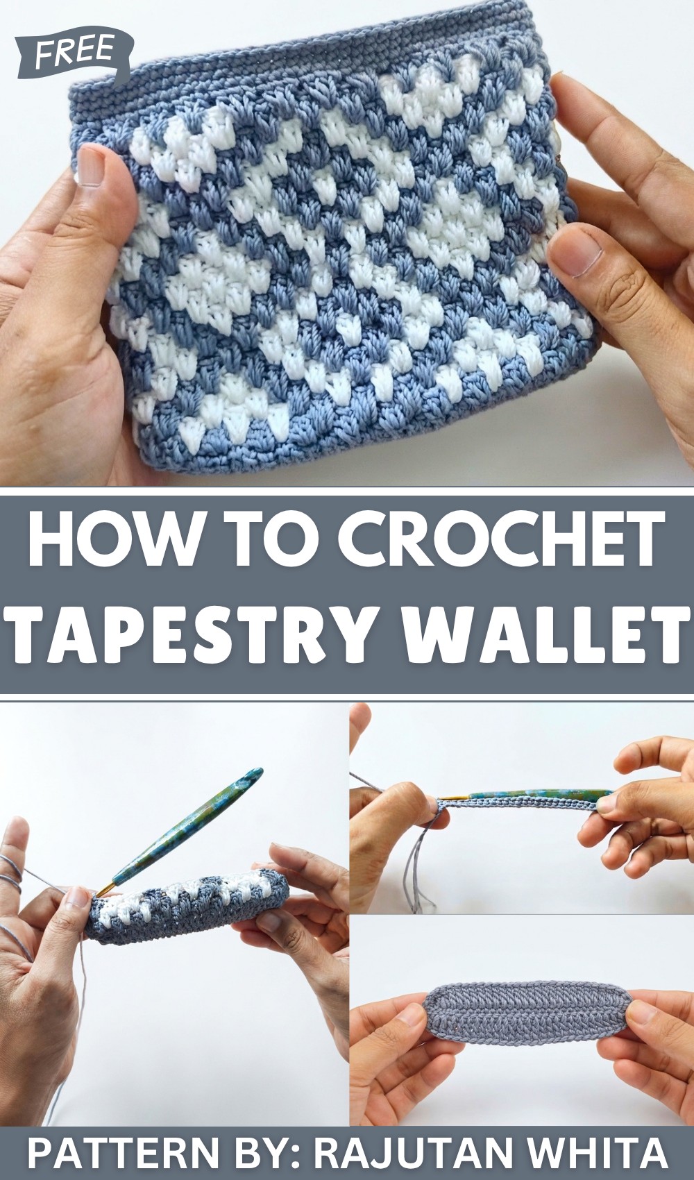 CROCHET WALLET TUTORIAL FOR BEGINNERS