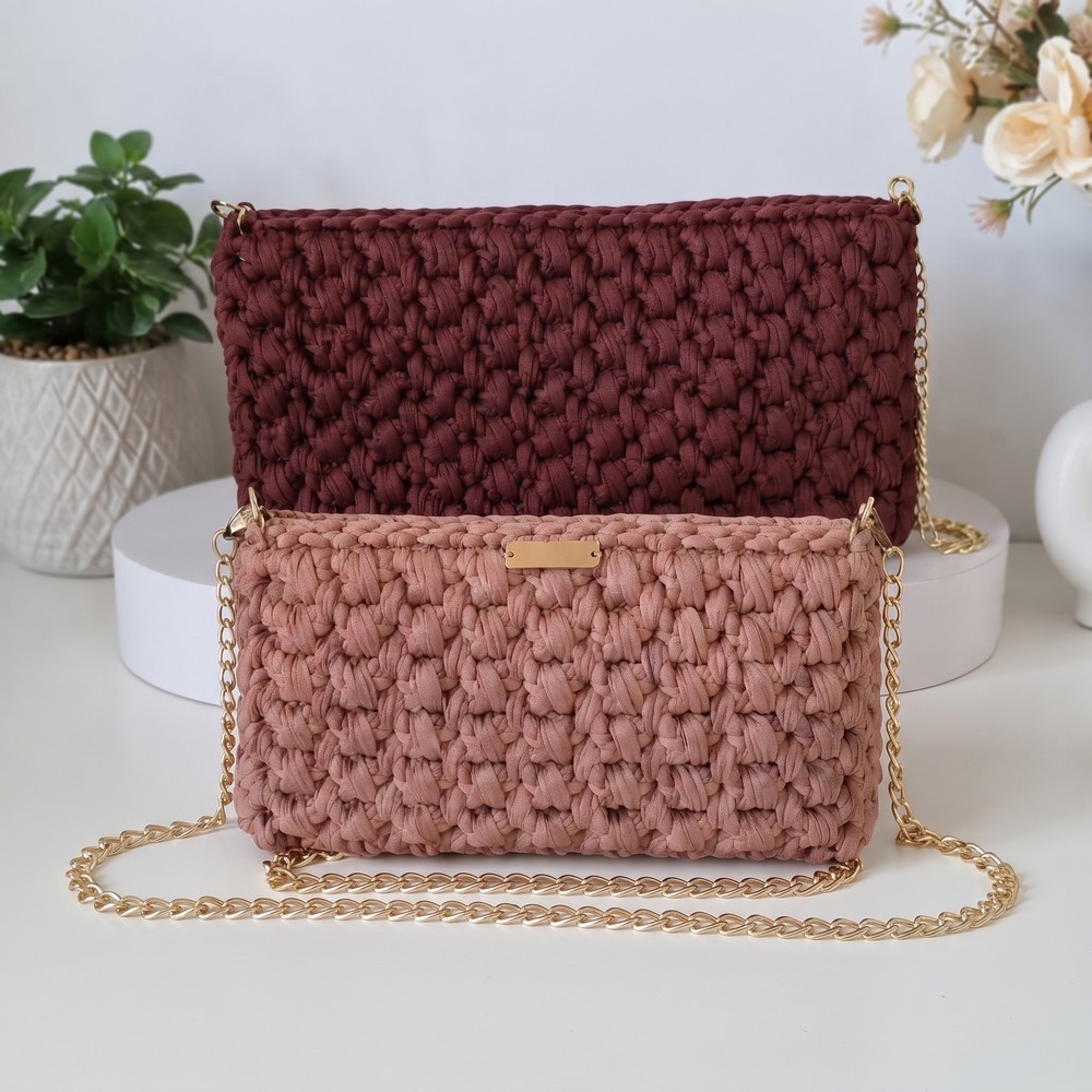 Crochet Bag Pattern in 2 Sizes Complete Step-by-Step Tutorial (13)