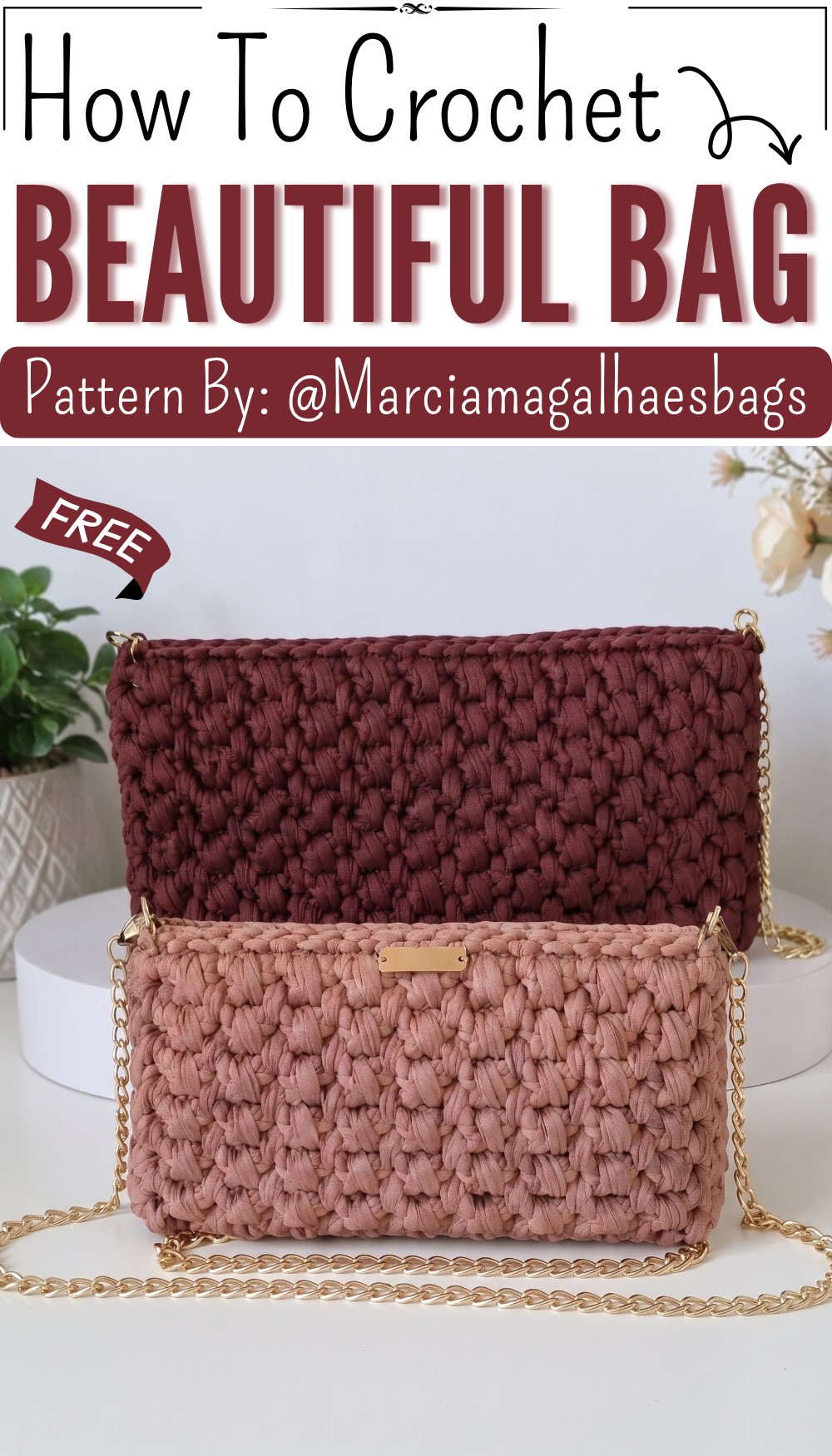 Crochet Bag Pattern in 2 Sizes Complete Step-by-Step Tutorial (9)