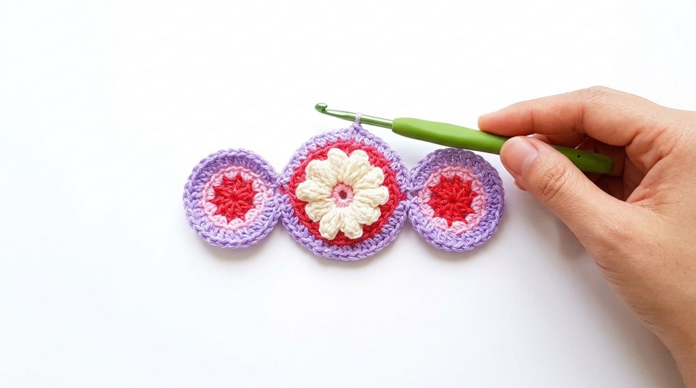 Crochet Colorful Mask Connecter