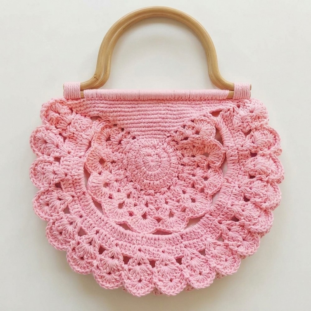Crochet Decorative Shell Bag