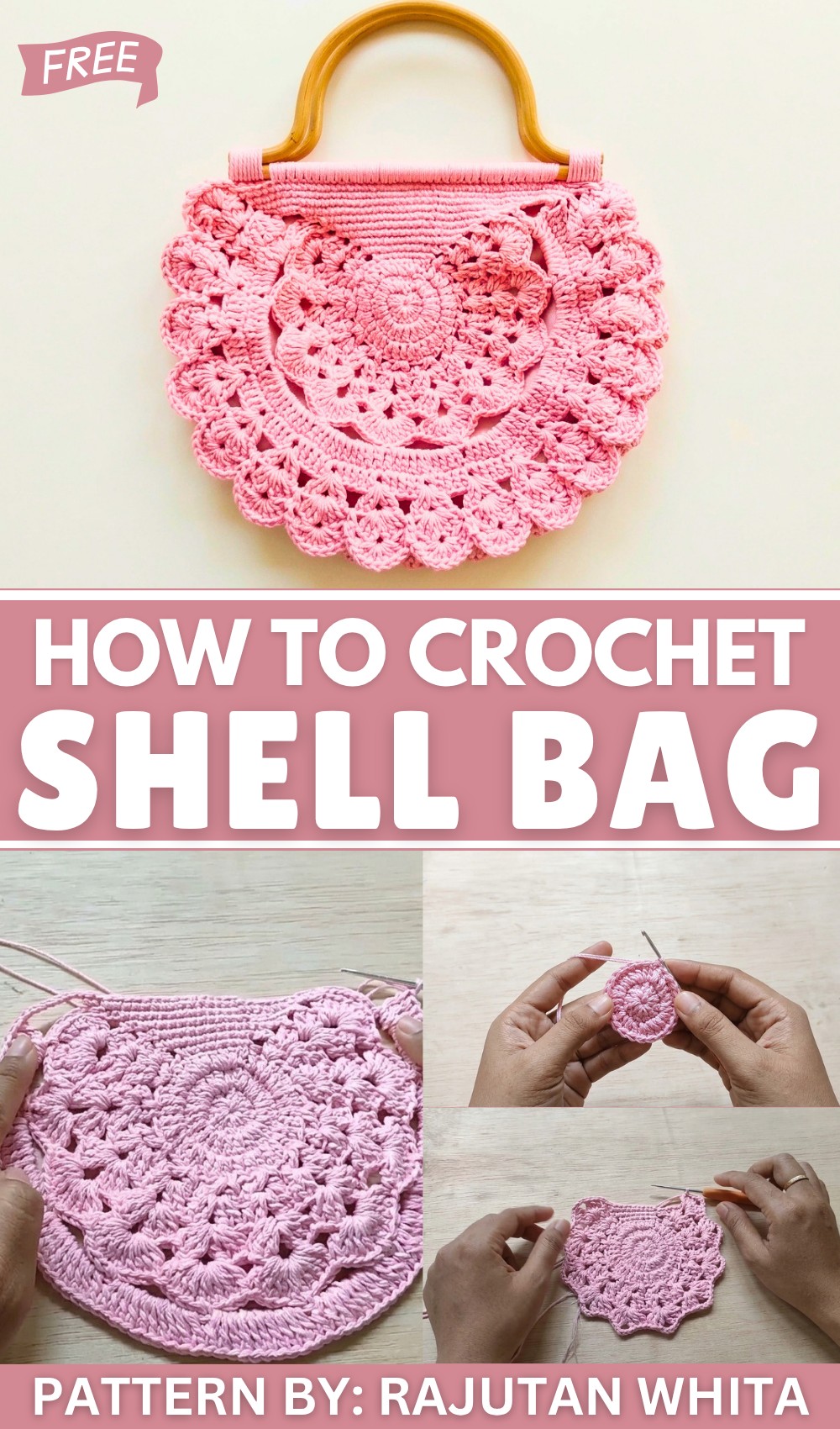 Crochet Decorative Shell Bag