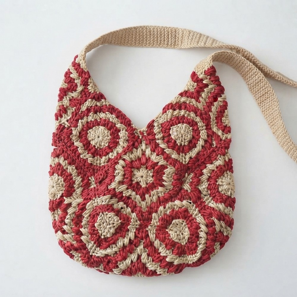 Crochet Granny Hexagon Bag Pattern