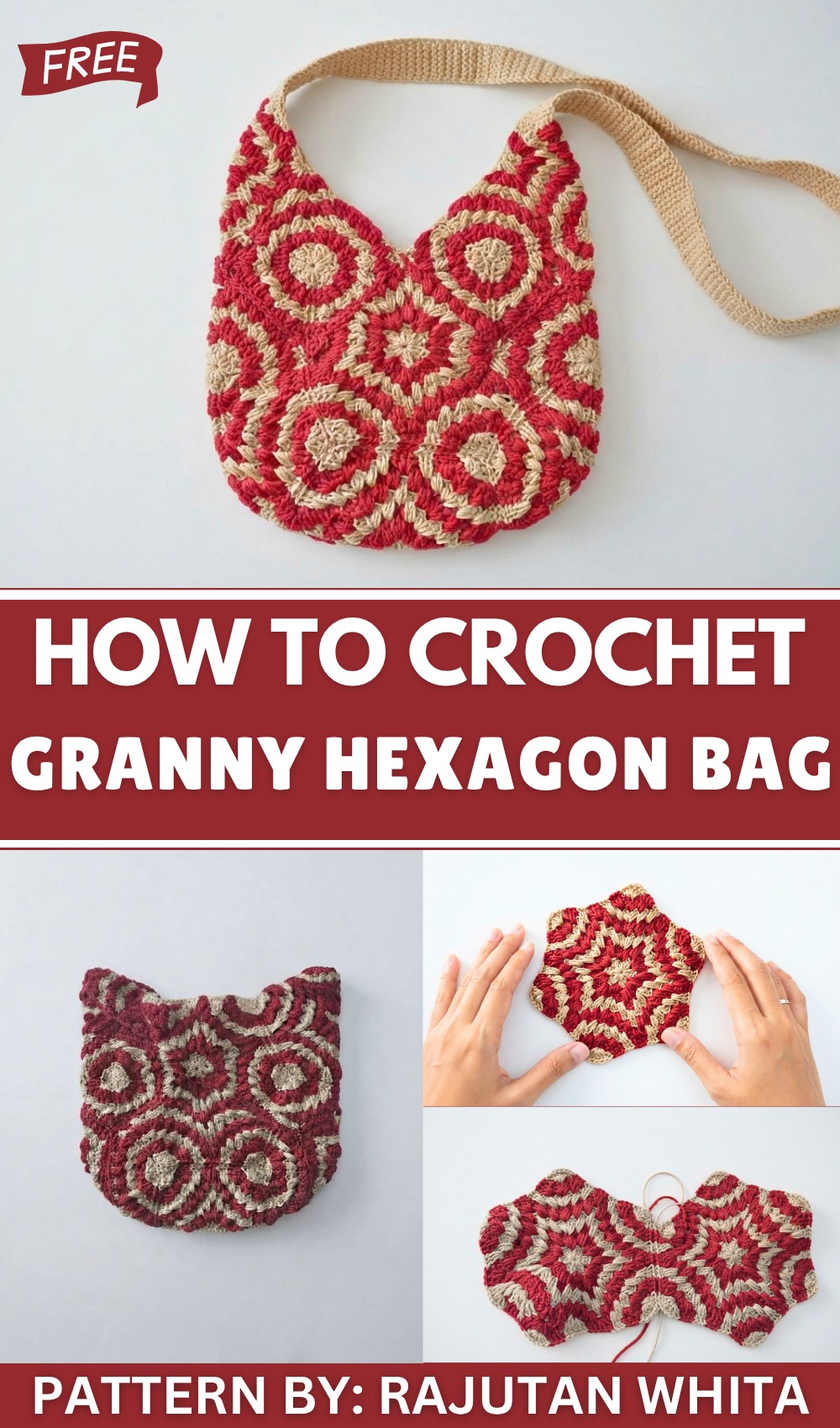 Crochet Granny Hexagon Bag Pattern