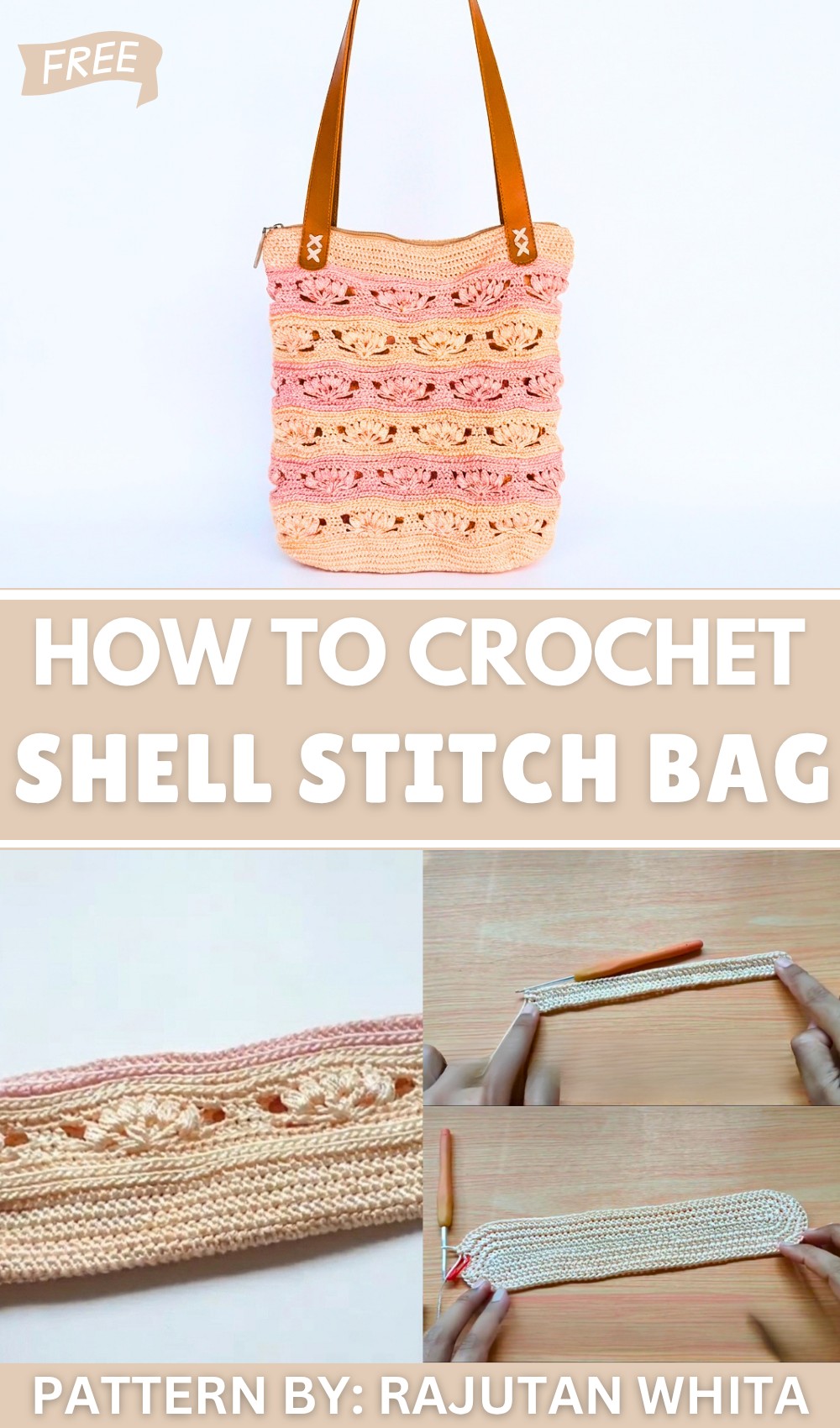 Crochet Shell Stitch Bag