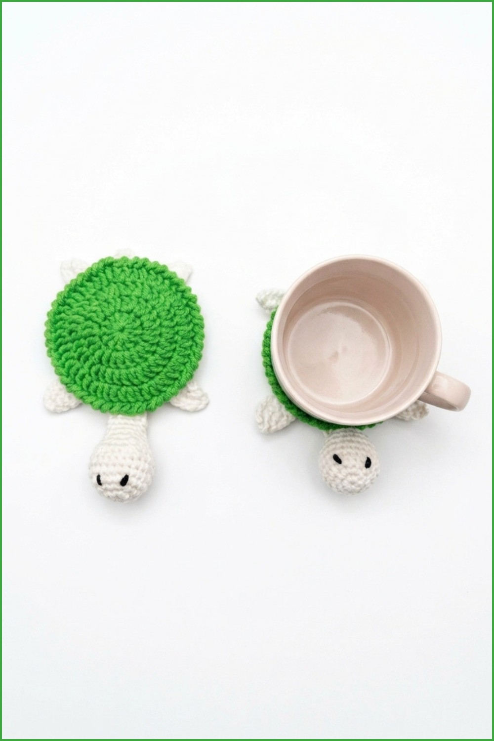 Crochet Turtle Coaster Pattern 6