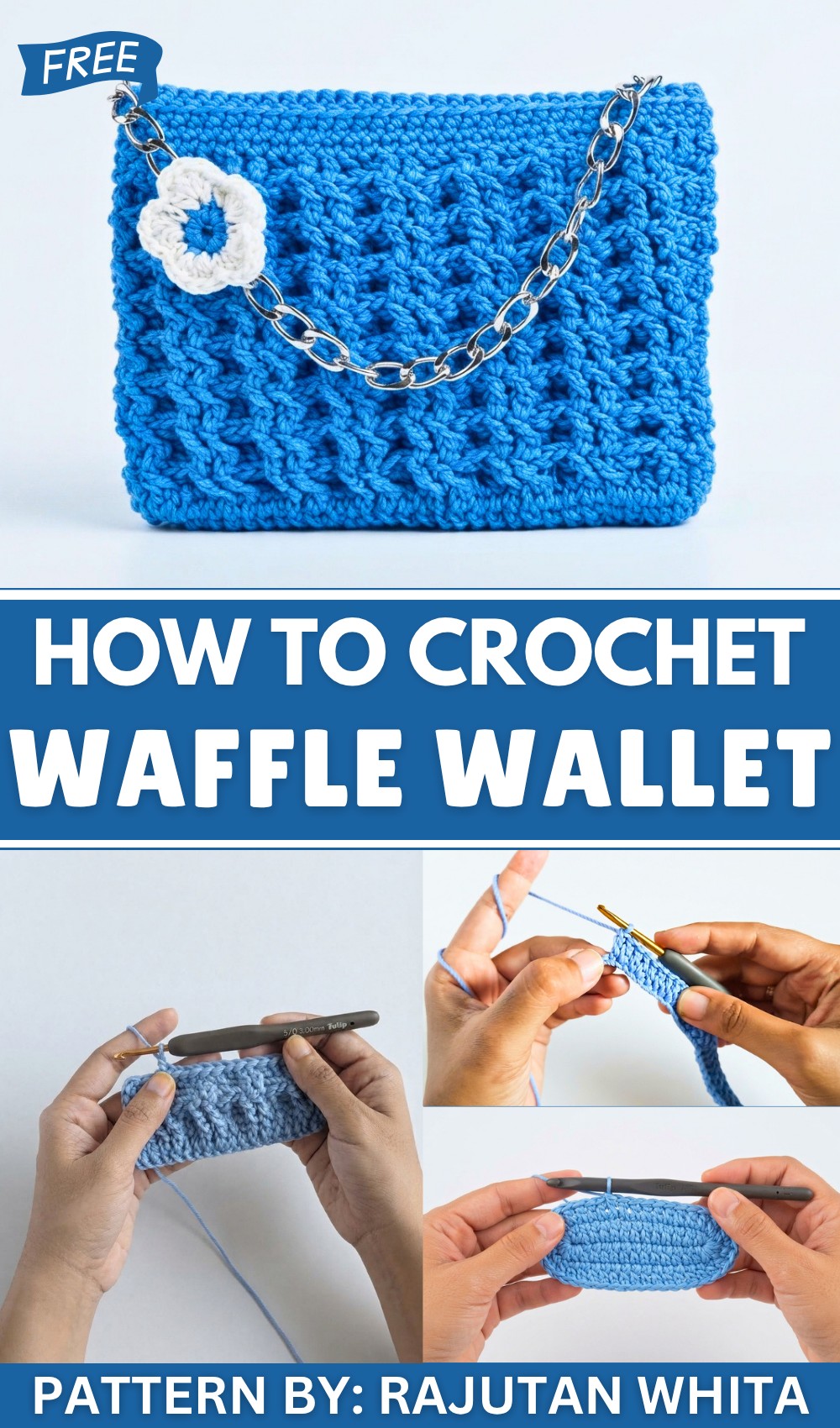 Crochet Waffle Wallet Pattern