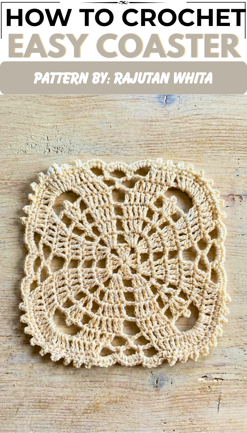 Easy Crochet Coaster