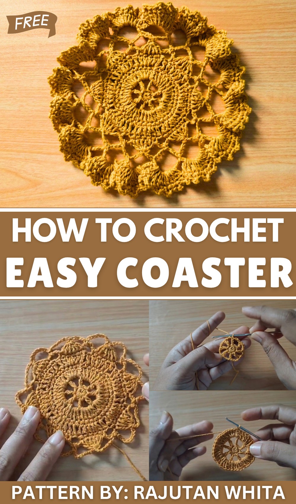 Easy Crochet Coaster