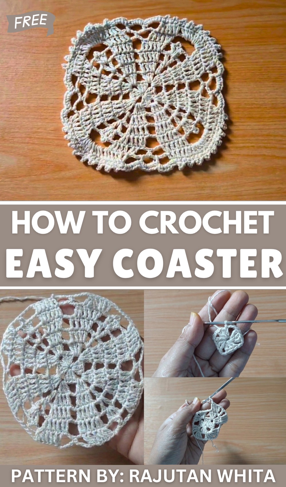 Easy Crochet Coaster