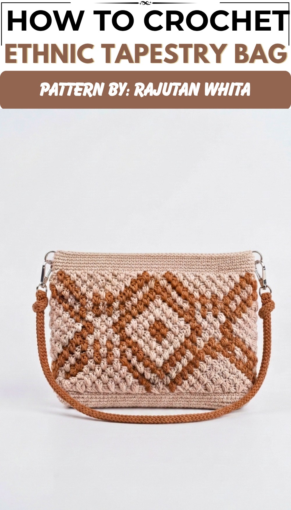 Easy Ethnic Tapestry Crochet Bag Tutorial for Beginners