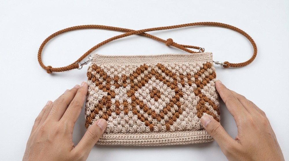 Easy Ethnic Tapestry Crochet Bag Tutorial for Beginners