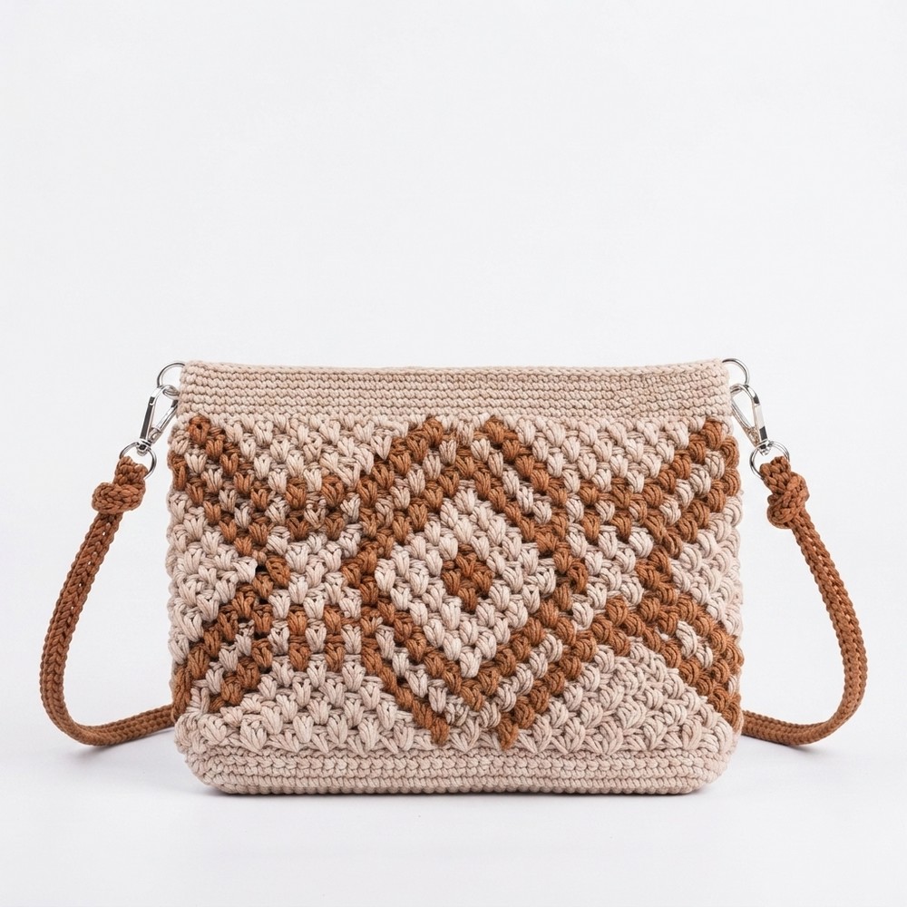 Easy Ethnic Tapestry Crochet Bag Tutorial for Beginners