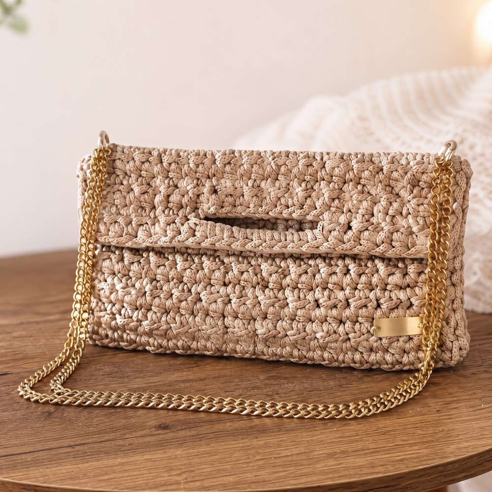 Easy, Quick, and Economical Crochet Clutch Complete Tutorial (11)