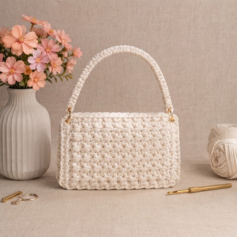Easy and economical crochet bag 11