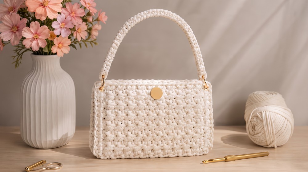 Easy and economical crochet bag 2