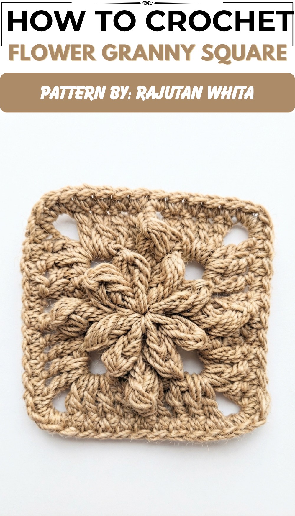 HOW TO CROCHET Bobble Drops Flower Granny Square