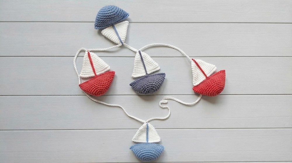 How To Crochet Boat Garland 2