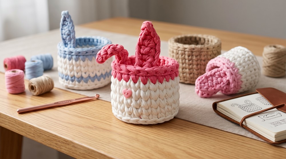 How To Crochet Bunny Ears for Basket (2)