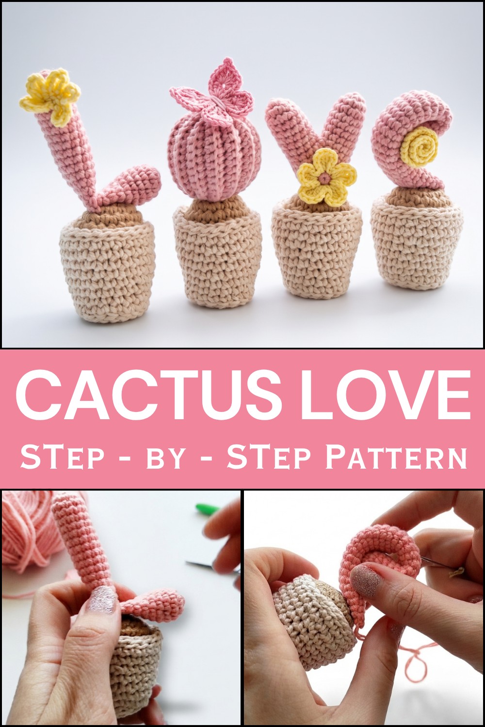 How To Crochet Cactus Love 1