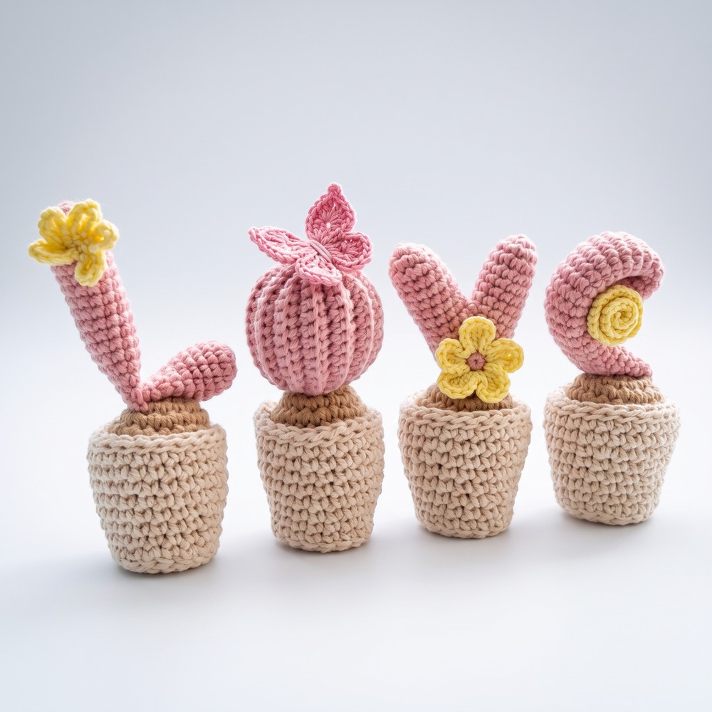 How To Crochet Cactus Love 11