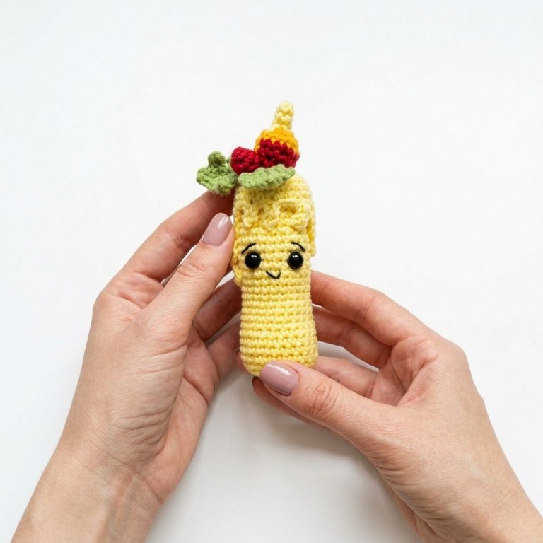 How To Crochet Christmas Decorations Candle 10