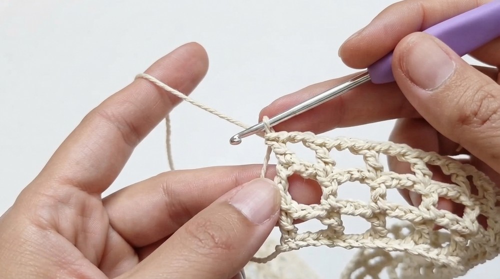 How To Crochet Easy String Bag 4