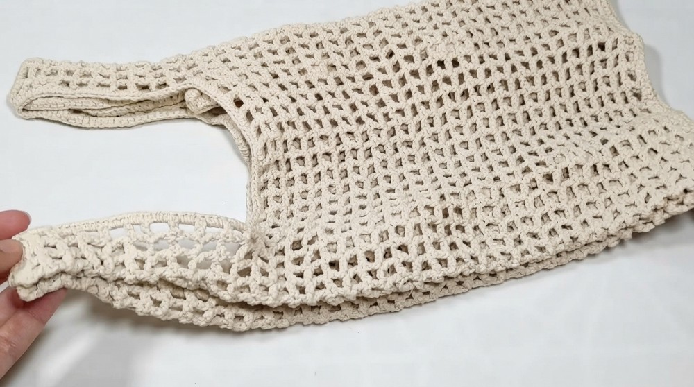 How To Crochet Easy String Bag 7