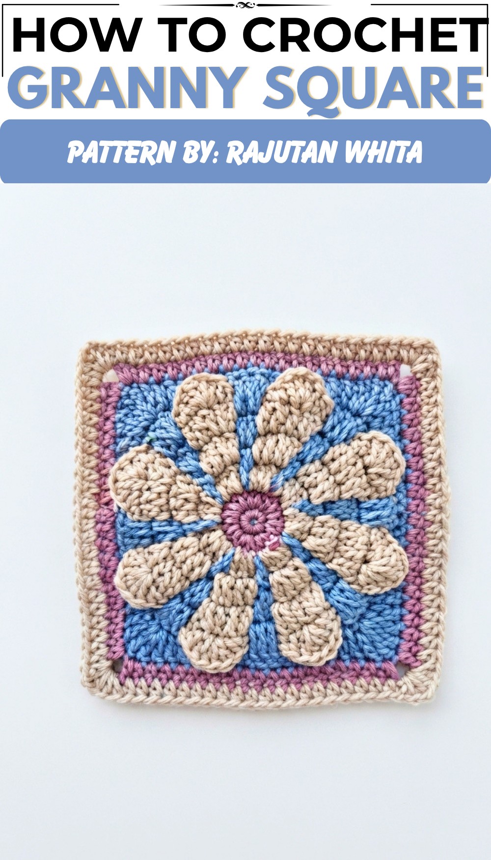 Crochet Granny Square Free Pattern for Beginners - Red Agape Blog