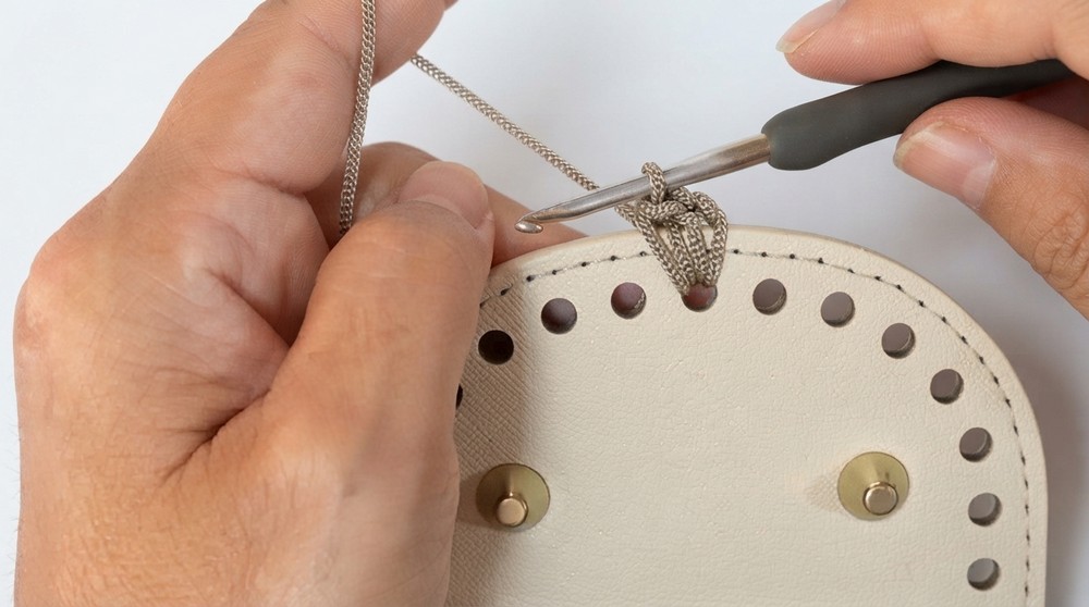 How To Crochet Honeycomb Pattern Bag 3