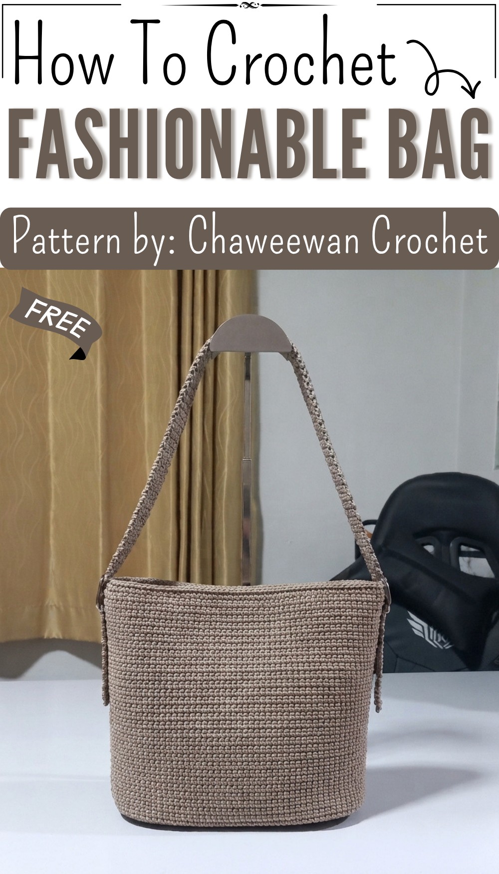 How To Crochet Honeycomb Pattern Bag 9