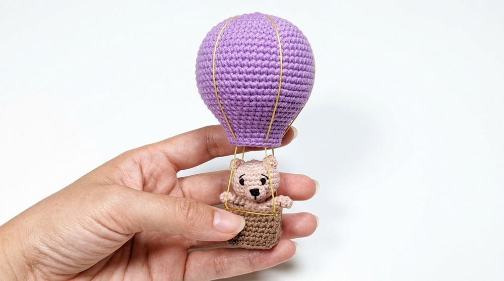 How To Crochet Hot Air Balloon 9