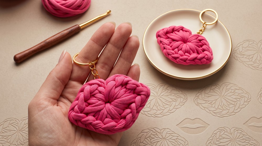 How To Crochet Little Mouth Keychain 2