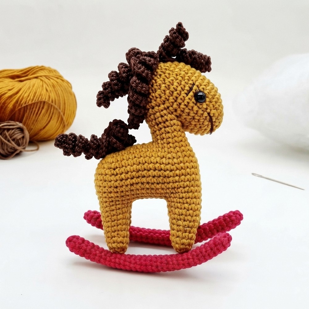 How To Crochet Rocking Horse Toy 11