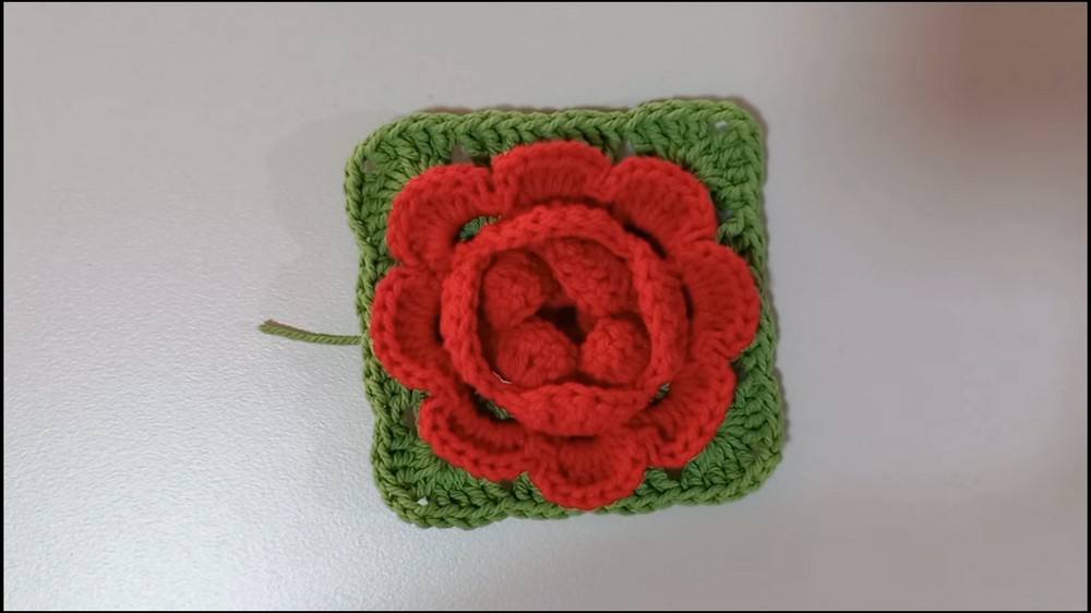 How To Crochet Rose Bag 5