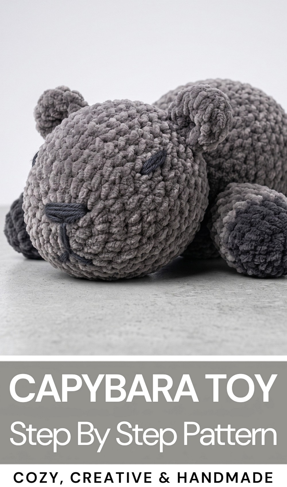 How To Crochet Very Easy Amigurumi Capybara Plush Toy (9)