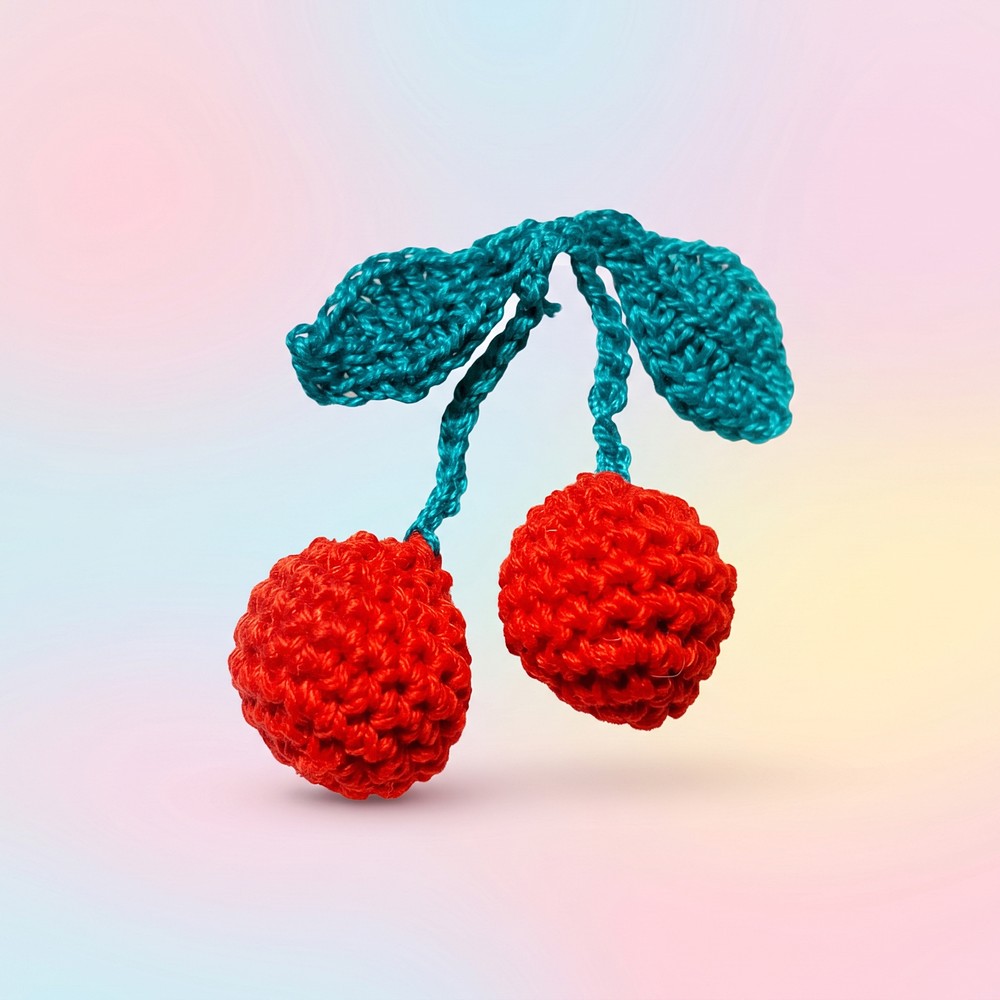 How To Crochet Very Easy Cherries 10