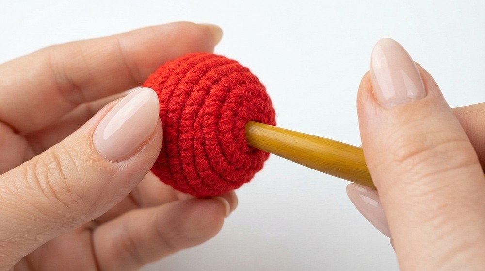 How To Crochet Very Easy Cherries 4