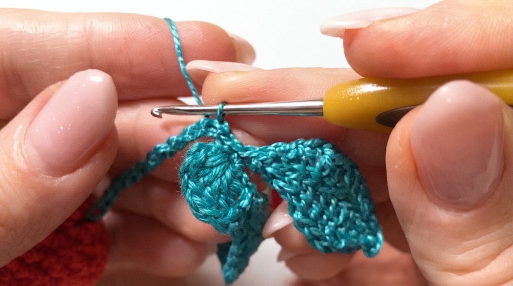 How To Crochet Very Easy Cherries 7