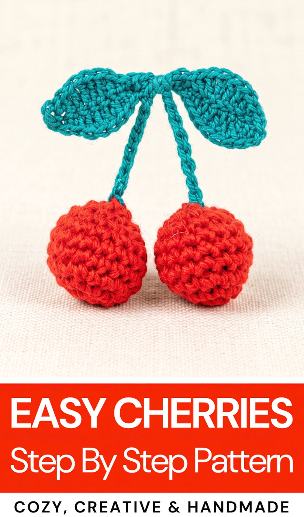 How To Crochet Very Easy Cherries 9