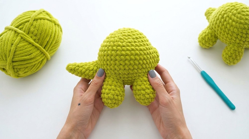 How To Crochet Very Easy Plush Dinosaur Toy (5)