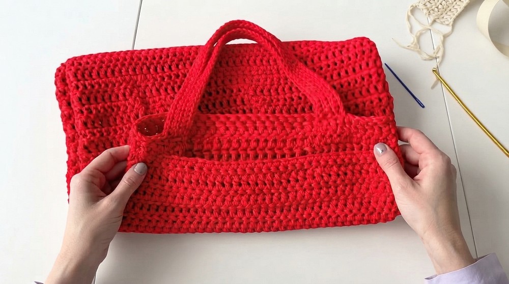 How To Crochet Very Easy Shopper Bag 7