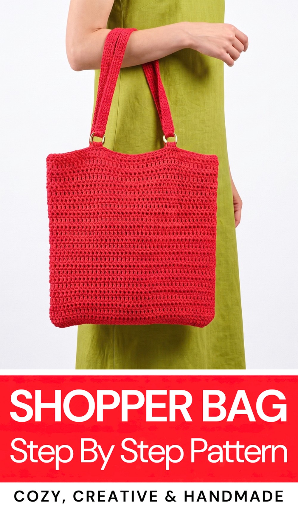 How To Crochet Very Easy Shopper Bag 8