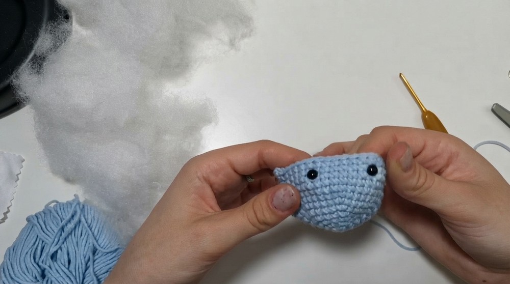 How To Crochet Whale Keychain 6