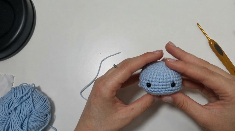 How To Crochet Whale Keychain 7