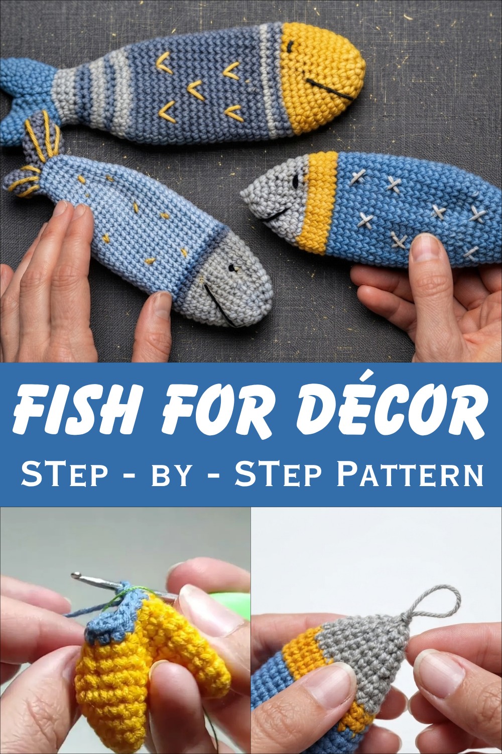 How To Crochet fish for décor 1